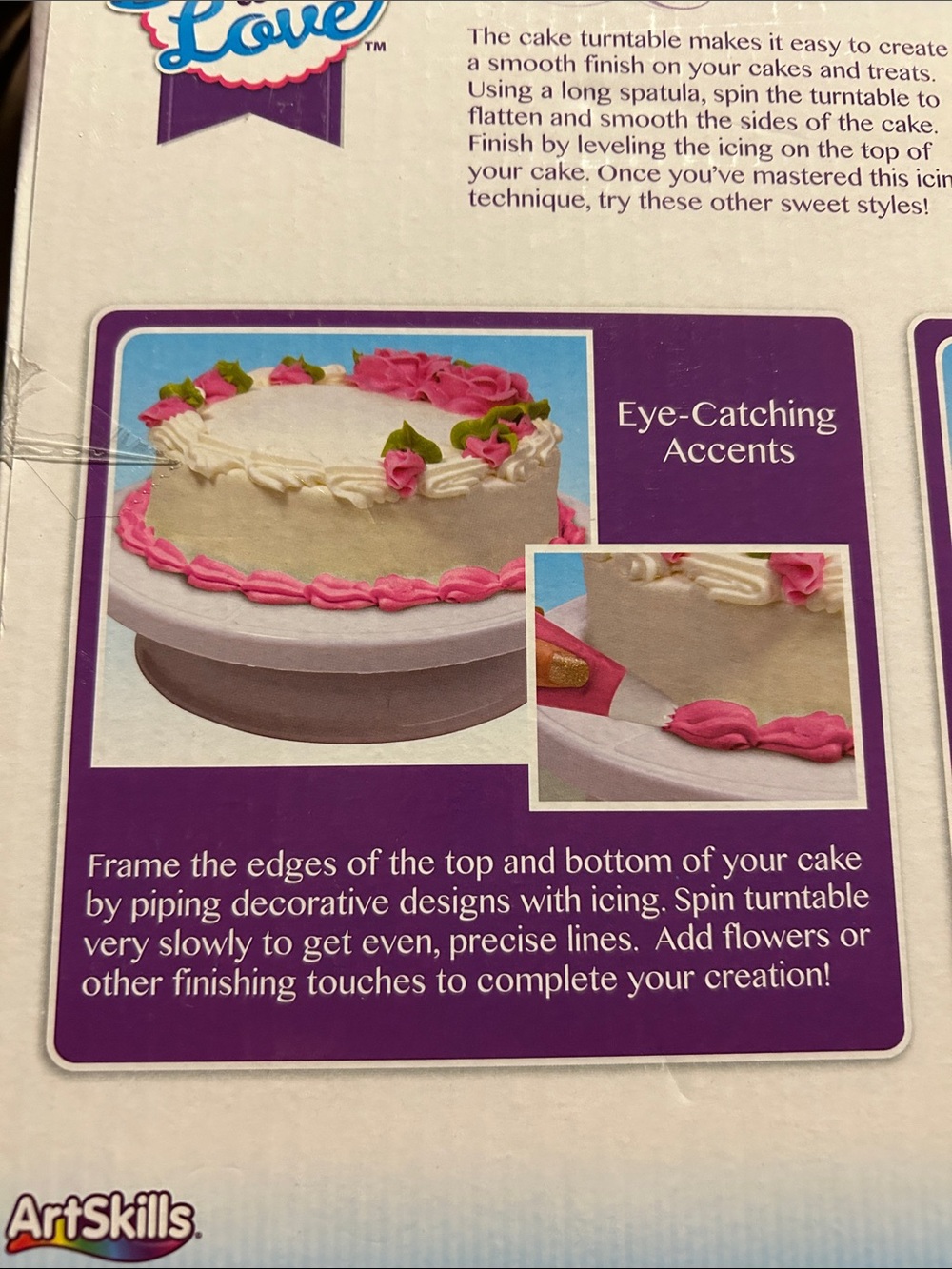 Pink Round Cake Turntable - Picture 2 of 4